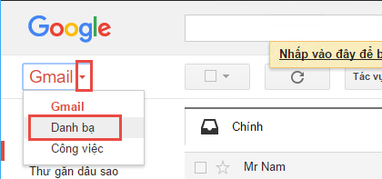 Add contact Gmail cho danh bạ Gmail từ file CSV