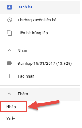 Add contact Gmail cho danh bạ Gmail từ file CSV