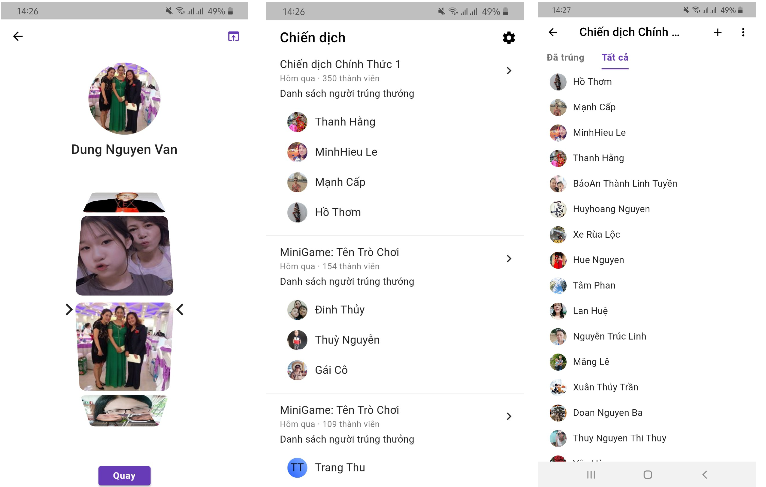 App Vòng Quay Trúng Thưởng