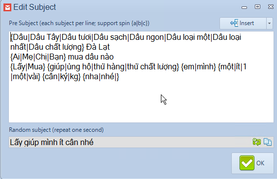 Cá nhân hóa, trộn nội dung email trước khi gửi email marketing