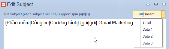 Cá nhân hóa, trộn nội dung email trước khi gửi email marketing