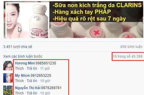 Cách lấy bình luận, email, số điện thoại trong comment của Facebook.