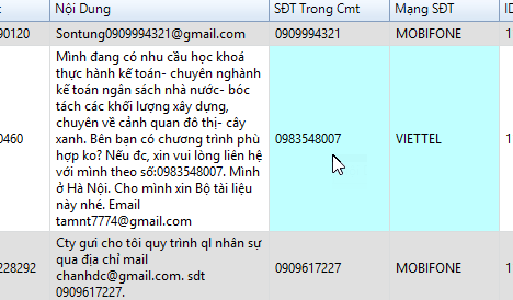 Cách lấy bình luận, email, số điện thoại trong comment của Facebook.