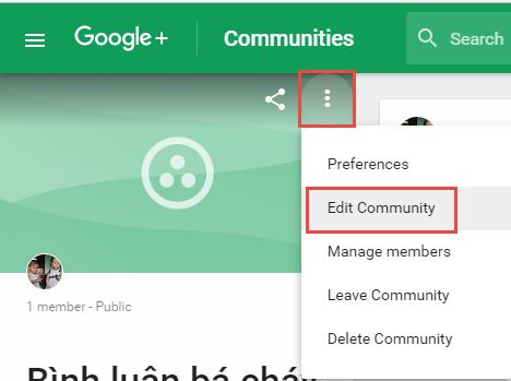 Cách tạo cộng đồng trên Google+
