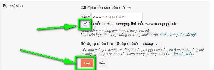 Huong dan cai dat tien mien (domain) cho blogspot