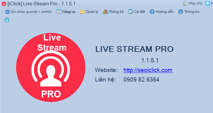 Cập nhật phiên bản 1.1.5.1 phần mềm LiveStream Pro