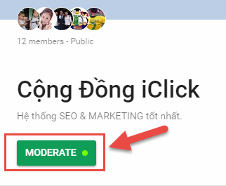 Chấp nhận yêu cầu tham gia cộng động G+