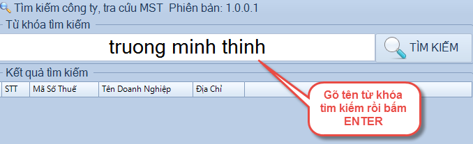 Chương trình kiểm tra MST