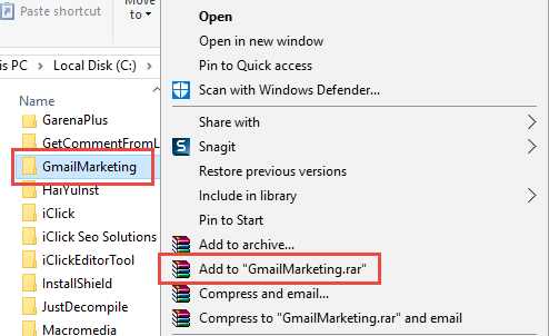 Chuyển phần mềm Gmail Marketing sang máy khác