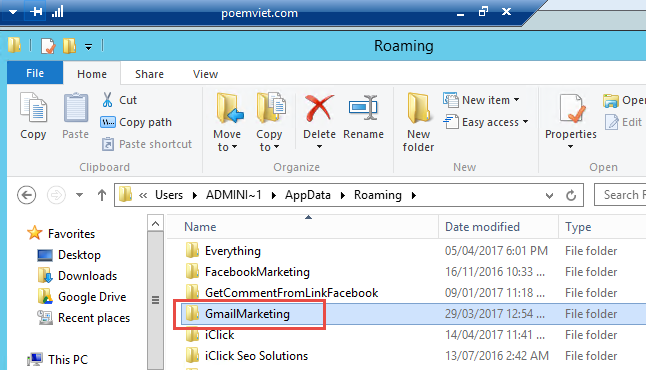 Chuyển phần mềm Gmail Marketing sang máy khác