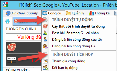 Cập nhật phần mềm seo Google Plus phiên bản 1.0.8.5