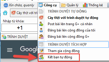 Cập nhật phần mềm seo Google Plus phiên bản 1.0.8.5
