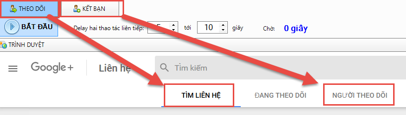 Cập nhật phần mềm seo Google Plus phiên bản 1.0.8.5