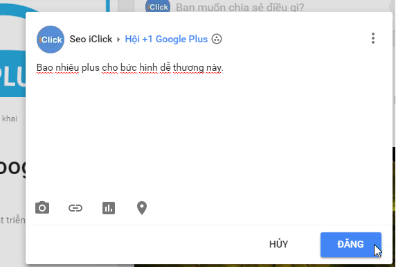 Đăng bài tự động lên cộng động G+