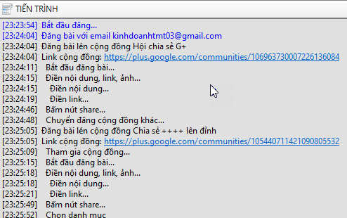 Đăng bài tự động lên cộng động G+