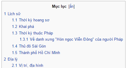 Tạo mục lục bài viết với iClick Editor