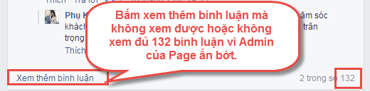 Get commet facebook iClick không lấy được bình luận