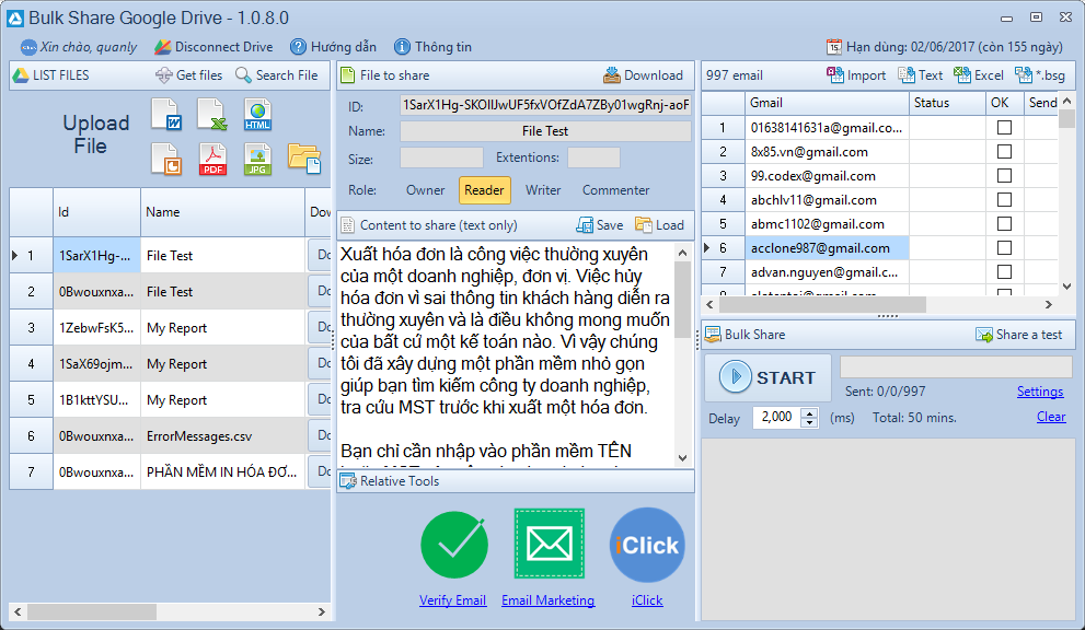 Gởi <b>email marketing</b> inbox 100%