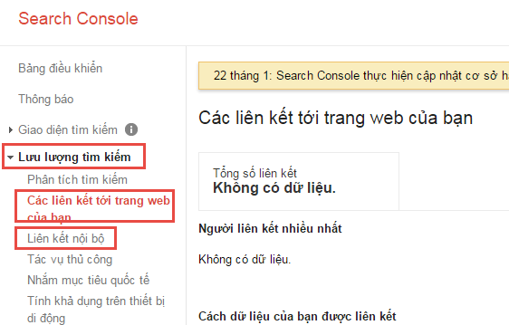 Lỗi báo cáoLinks to Your Site