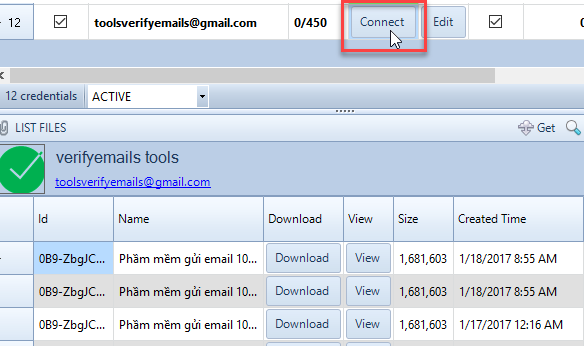Lỗi Get infomation Google Account error unauthorized_client