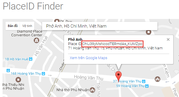 Link nhận đánh giá từ Google Maps
