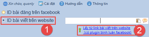 Lấy comment, bình luận facebook