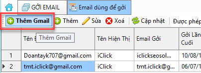 Phần mềm gửi email marketing iClick