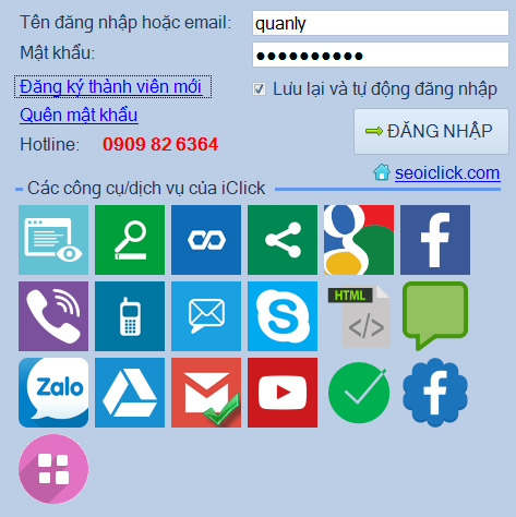 Phần mềm gửi tin nhắn SMS Marketing iClick