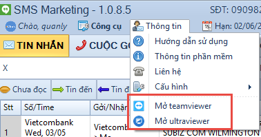 Phần mềm gửi tin nhắn SMS Marketing iClick