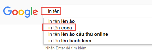 Phương pháp tạo gợi ý khi tìm kiếm Google