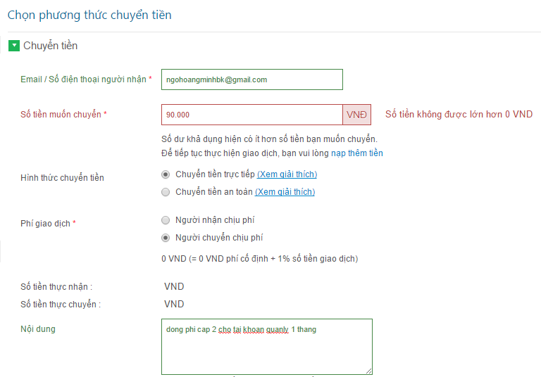 Bổ sung hình thức thanh toán ví điện tử bảo kim cho iClick