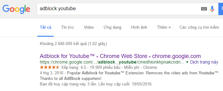 Cách chặn quảng cáo trên Yotube