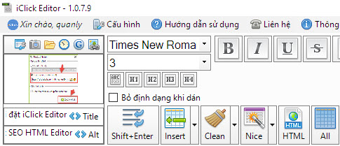 Cài đặt phần mềm soạn thảo bài viết SEO HTML Editor