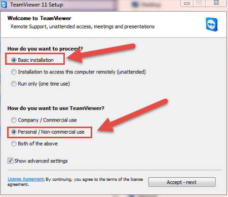 Cài đặt teamviewer hỗ trợ iClick