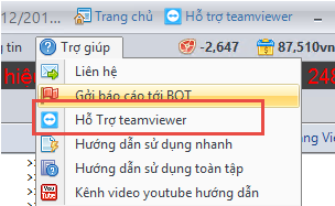 Cài đặt teamviewer hỗ trợ iClick