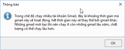 Chạy phần mềm seo G+, Youtube với nhiều tài khoản Gmaill.