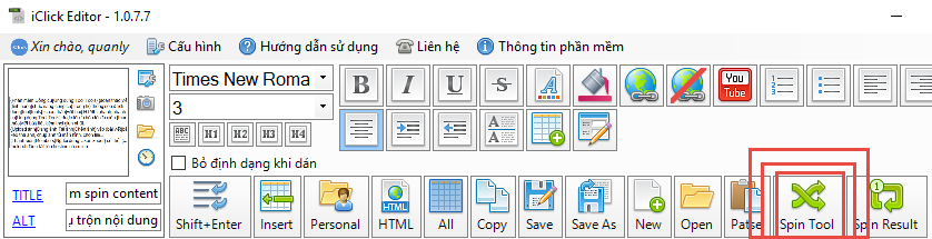 Công cụ trộn nội dung