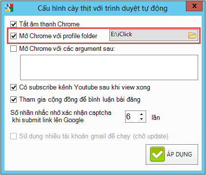 Cập nhật cày thịt với trình duyệt tự động 1.0.8.2