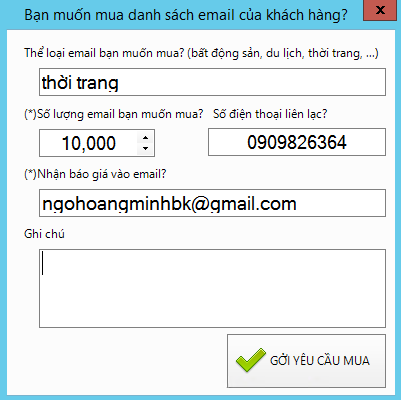 Cập nhật email marketing 1.0.7.7