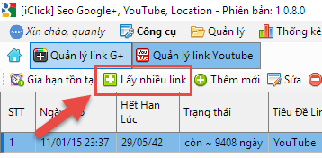 cập nhật phần mềm seo youtub, G+, google maps
