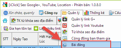 cập nhật phần mềm seo youtub, G+, google maps