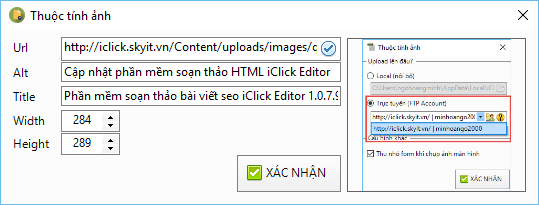 Cập nhật phần mềm soạn thảo HTML iClick Editor