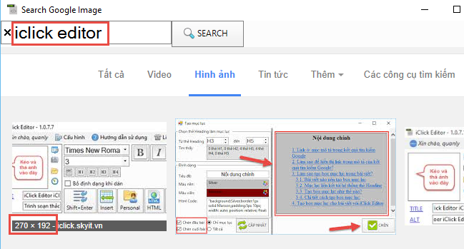 Cập nhật phần mềm soạn thảo HTML iClick Editor