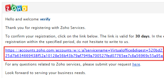Đăng ký hộp mail Zoho
