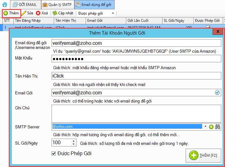 Đăng ký hộp mail Zoho