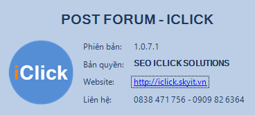 Đăng tin Post Forum iClick