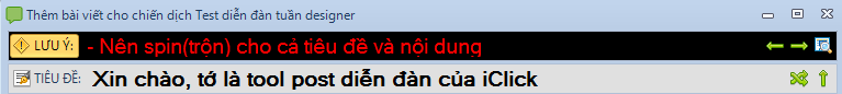 Đăng tin Post Forum iClick