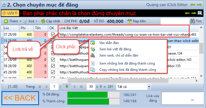 Đăng tin Post Forum iClick