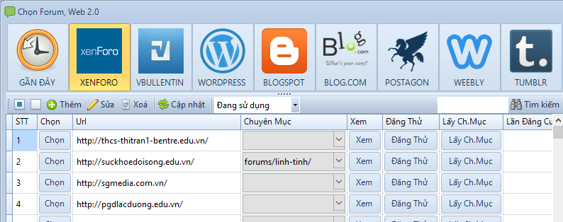 Phần mềm đăng tin Post Forum iClick