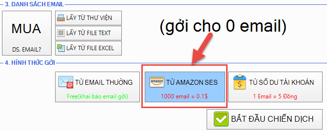 Gởi email bằng AMAZON SES